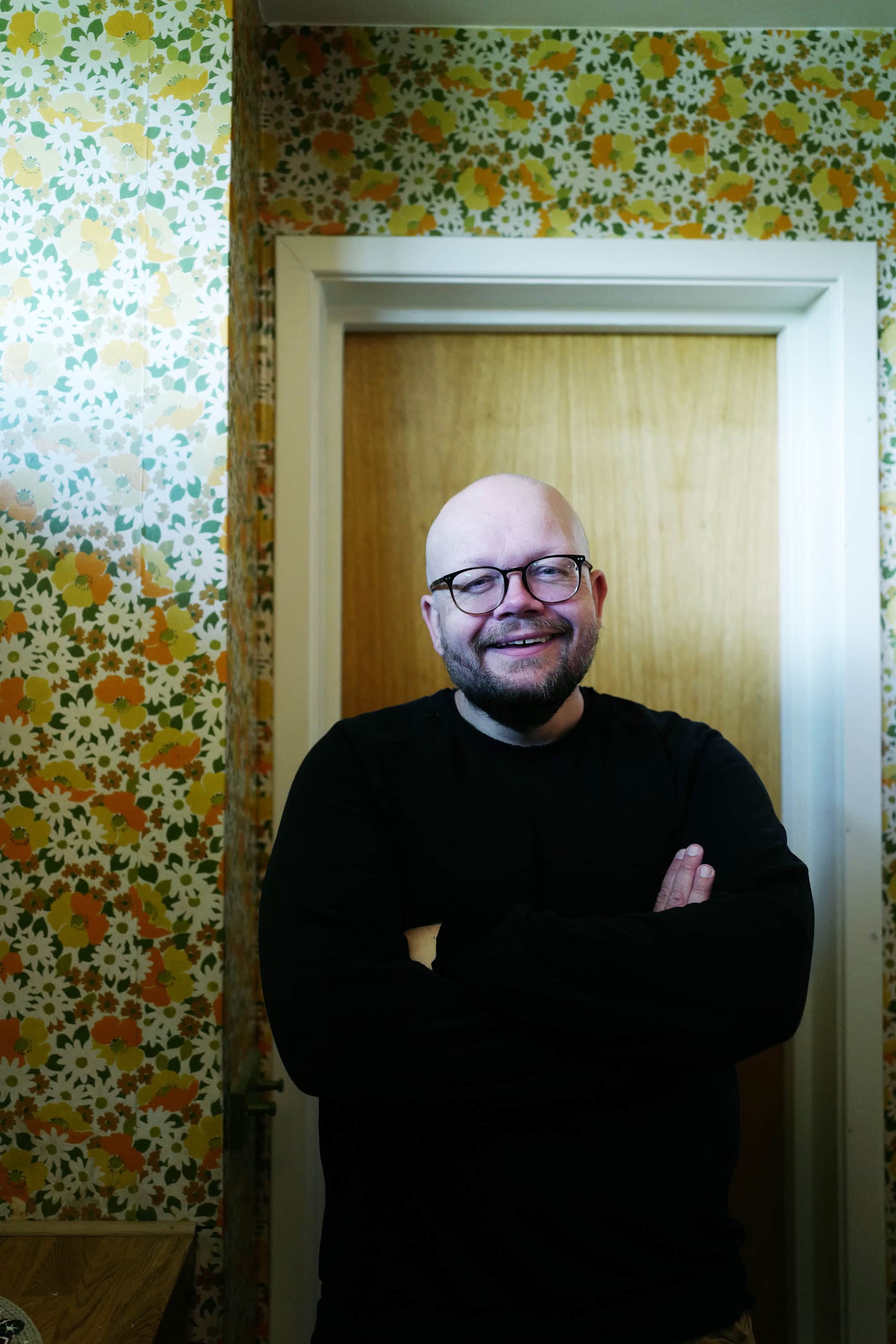 Bjørn Hatterud på kjøkkenet sitt