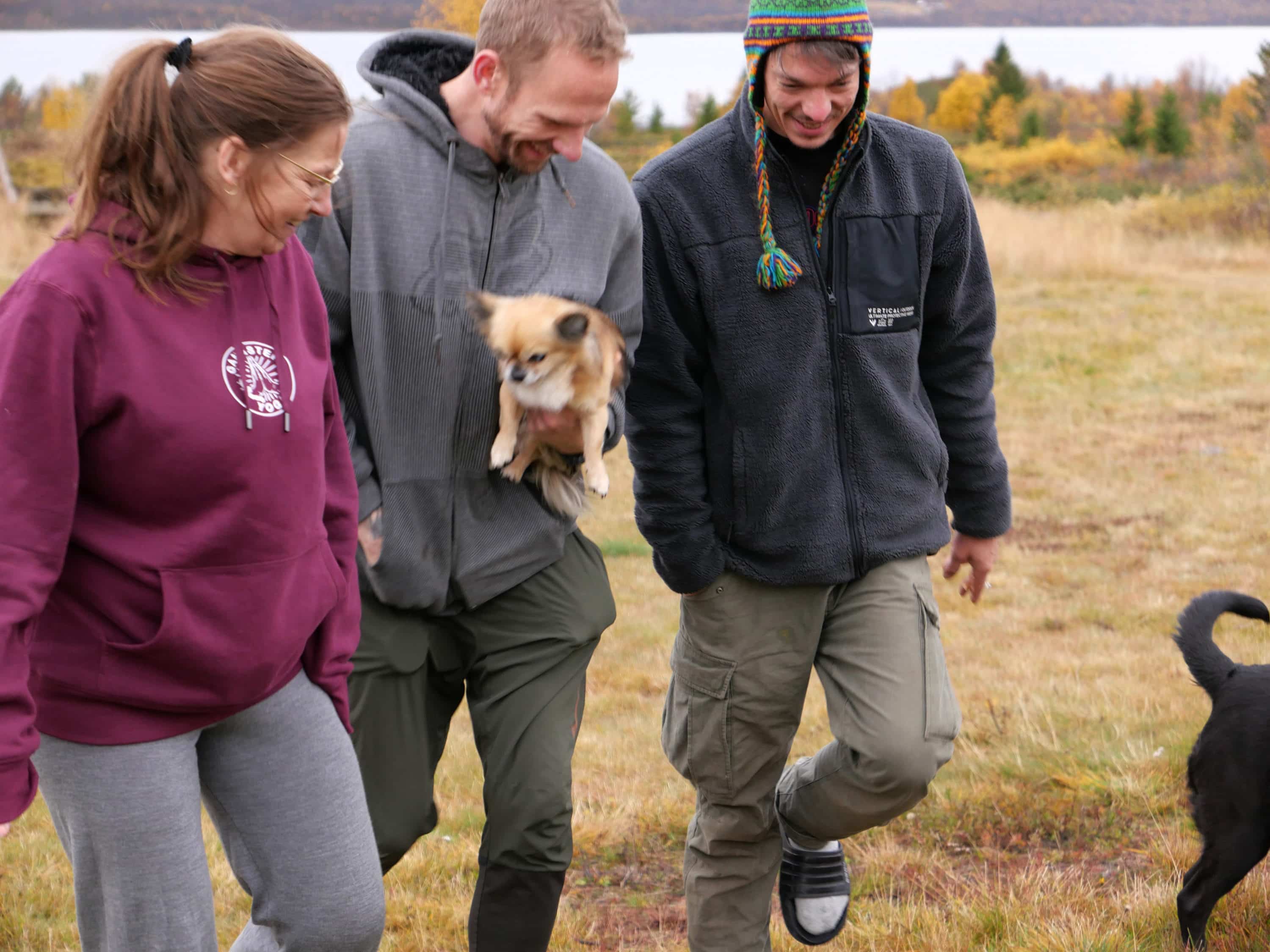 Bilde av May-Rita Sætervold, Ørjan og Marius.